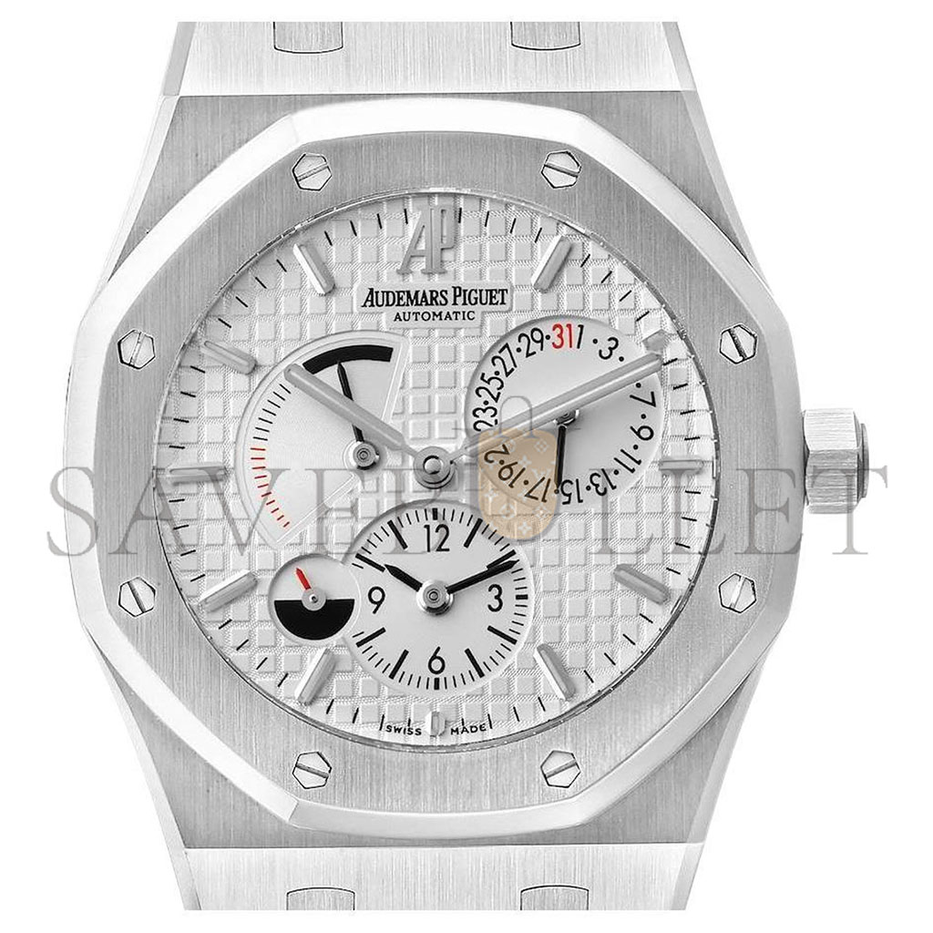 AUDEMARS PIGUET ROYAL OAK DUAL TIME POWER RESERVE 39MM WATCH 26120ST.OO.1220ST.01